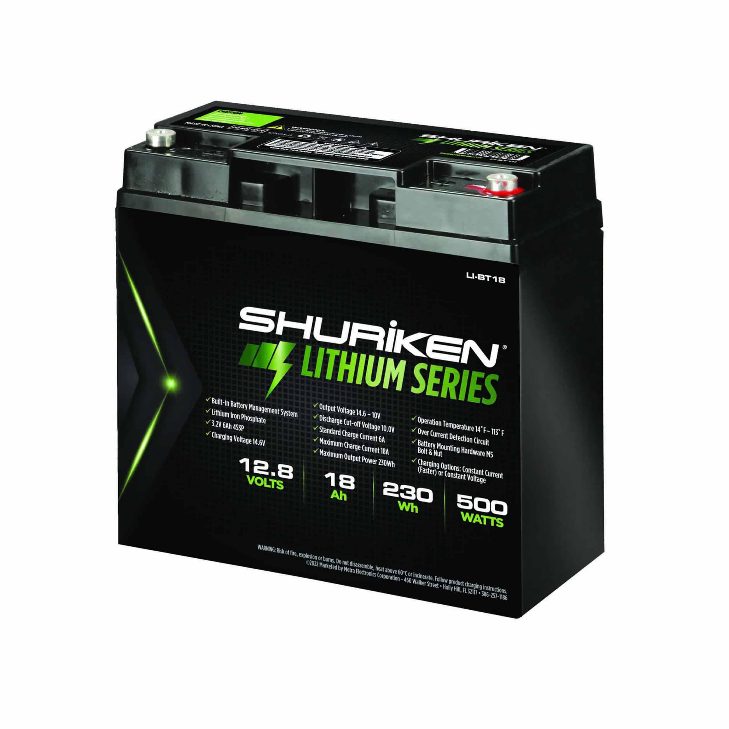 500W Shuriken / 18 Amp Hours Lithium Iron Battery (LI-BT18)