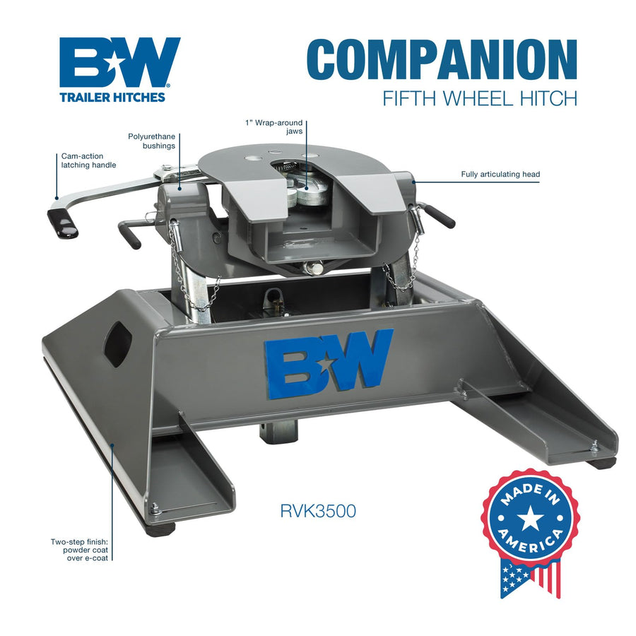 Companion Fifth Wheel Hitch B&W Trailer Hitches - RVK3500