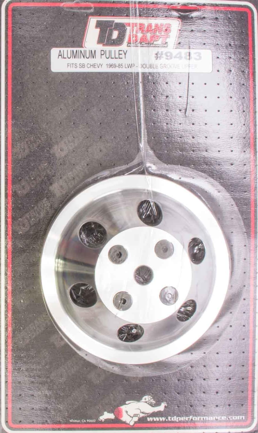 Trans-Dapt 9483 Performance Trans-Dapt Aluminum 2-Groove Water Pump Pulley