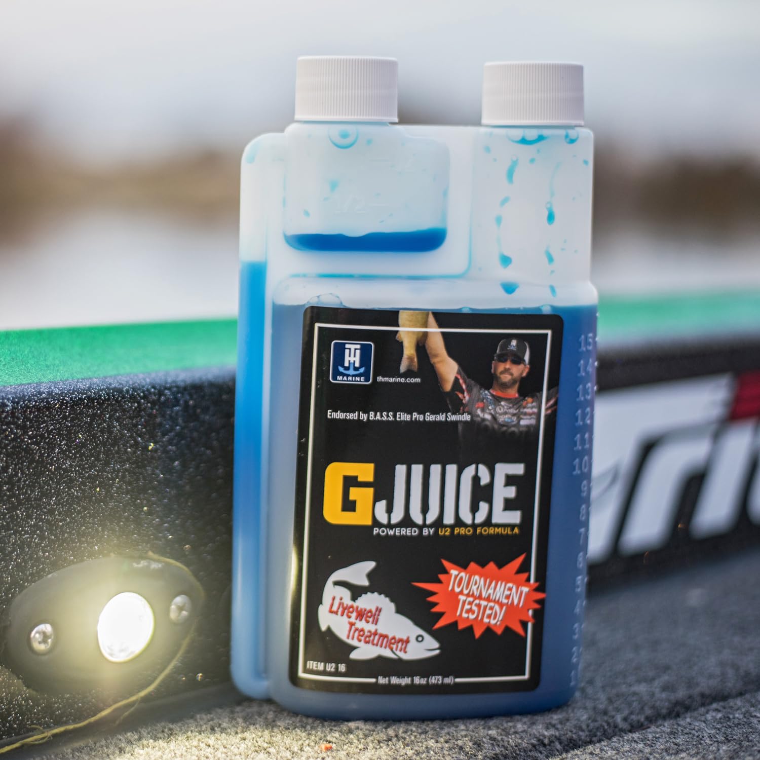 G-Juice T-H Marine Liquid Livewell Treatment - Freshwater Fish Water Conditioner, 16 oz. - Safe Ammonia Remover & Electrolyte Enhancer for Fish Health, Easy Application & Stress Reduction