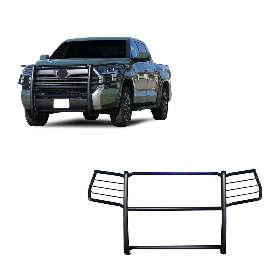 Bumper Guard Modular Black Black Horse Grille Compatible with 2022-2024 Toyota Tundra-17TT22MA