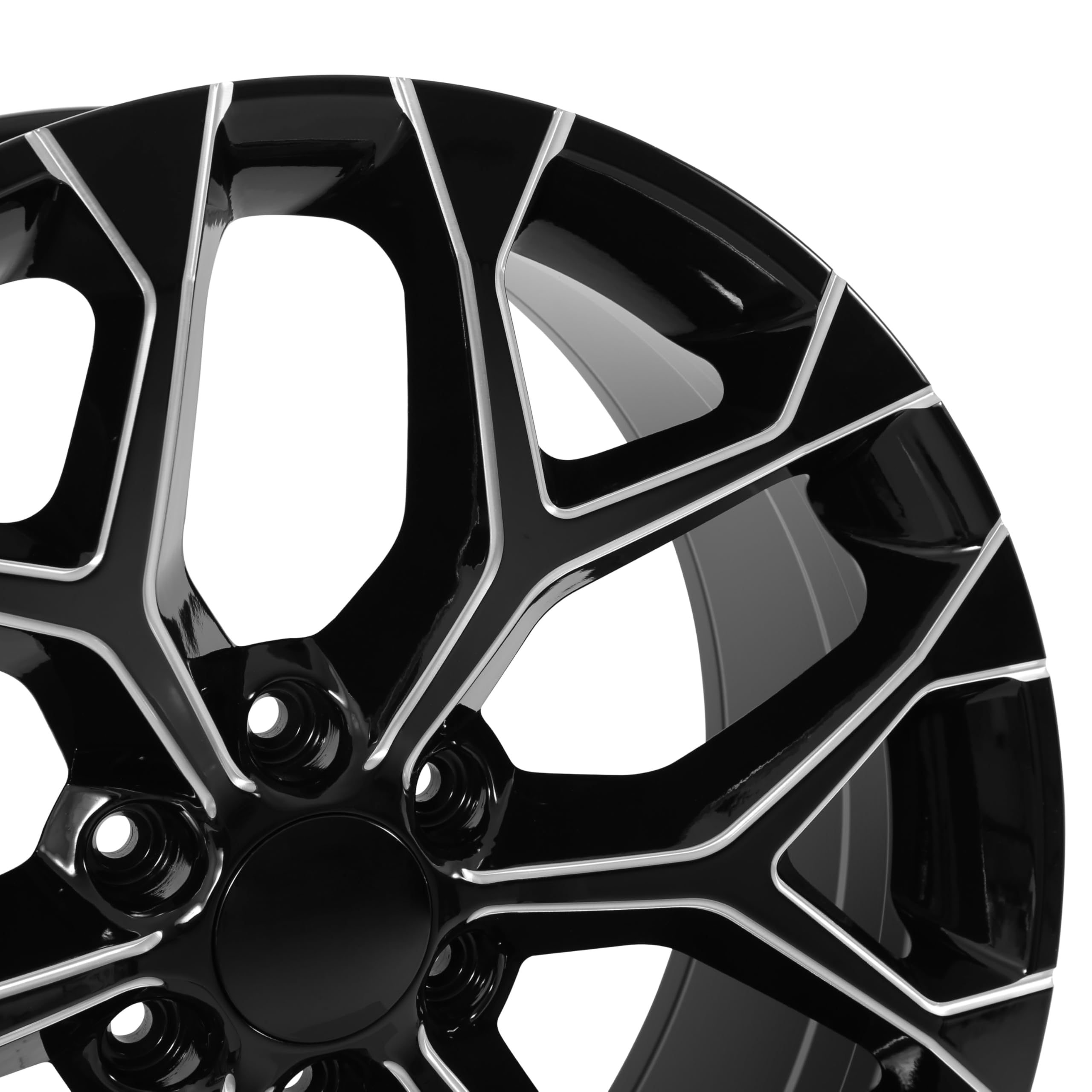 582 Series REV Wheels 582M-2298324 - 22x9-5.94 bs - 6x5.5/6x139.7 -Black/Machined Lip