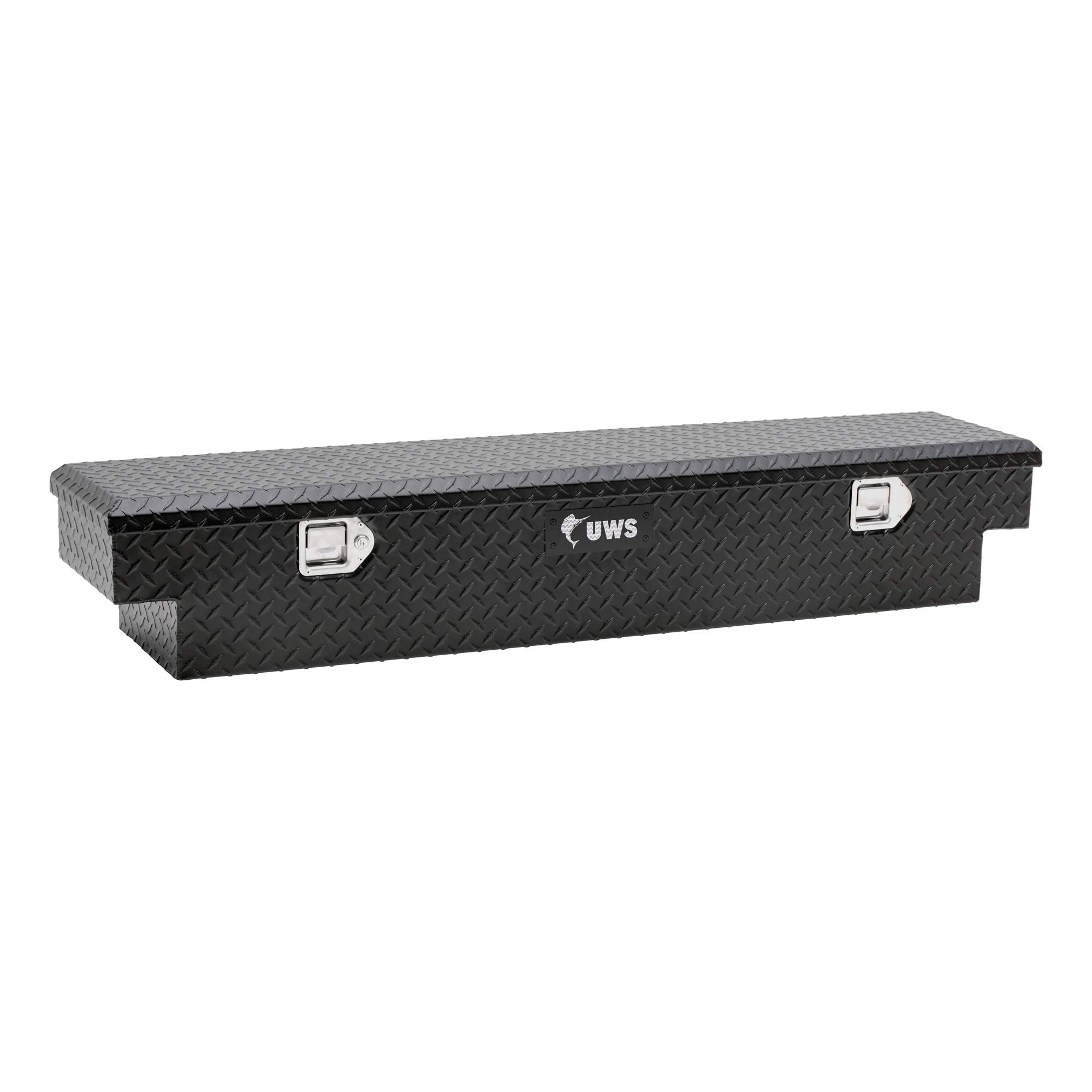 UWS 59-Inch Matte Black Heavy-Wall Aluminum UTV Tool Box EC10893-YV for Select Yamaha Viking, RigidCore Lid