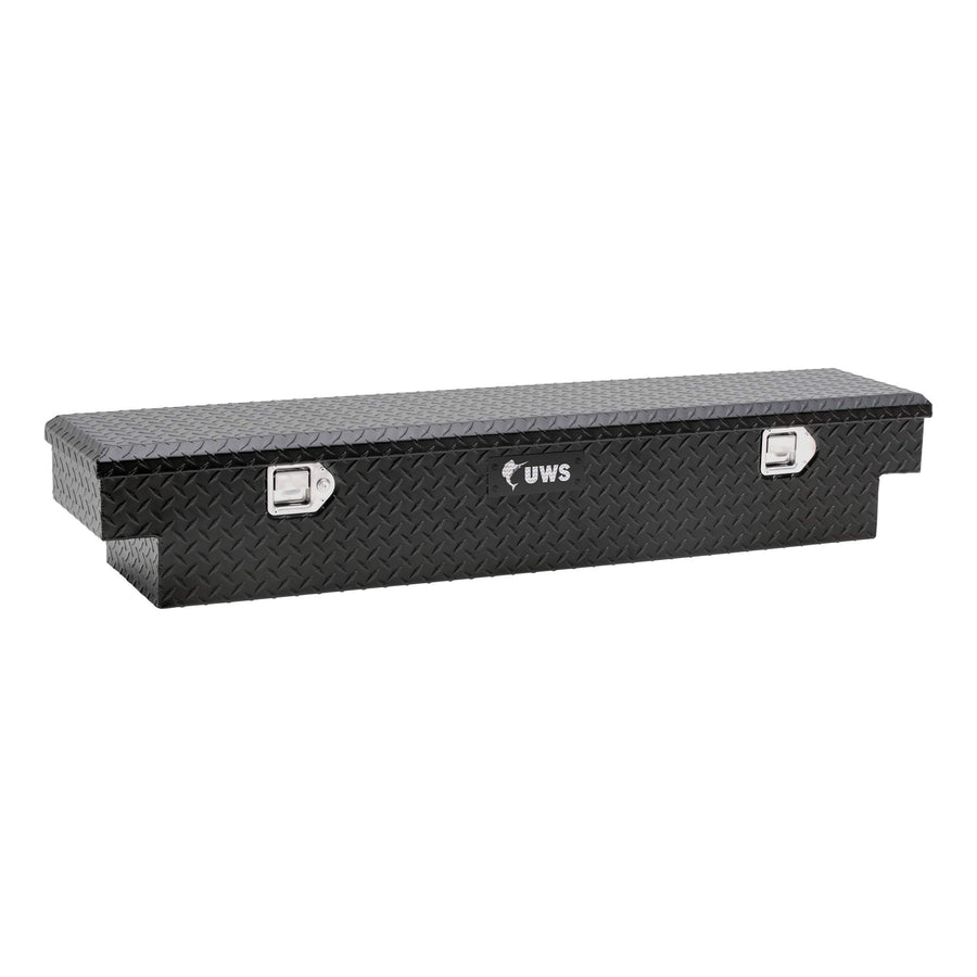 UWS 59-Inch Matte Black Heavy-Wall Aluminum UTV Tool Box EC10903-PR for Select Polaris Ranger, RigidCore Lid