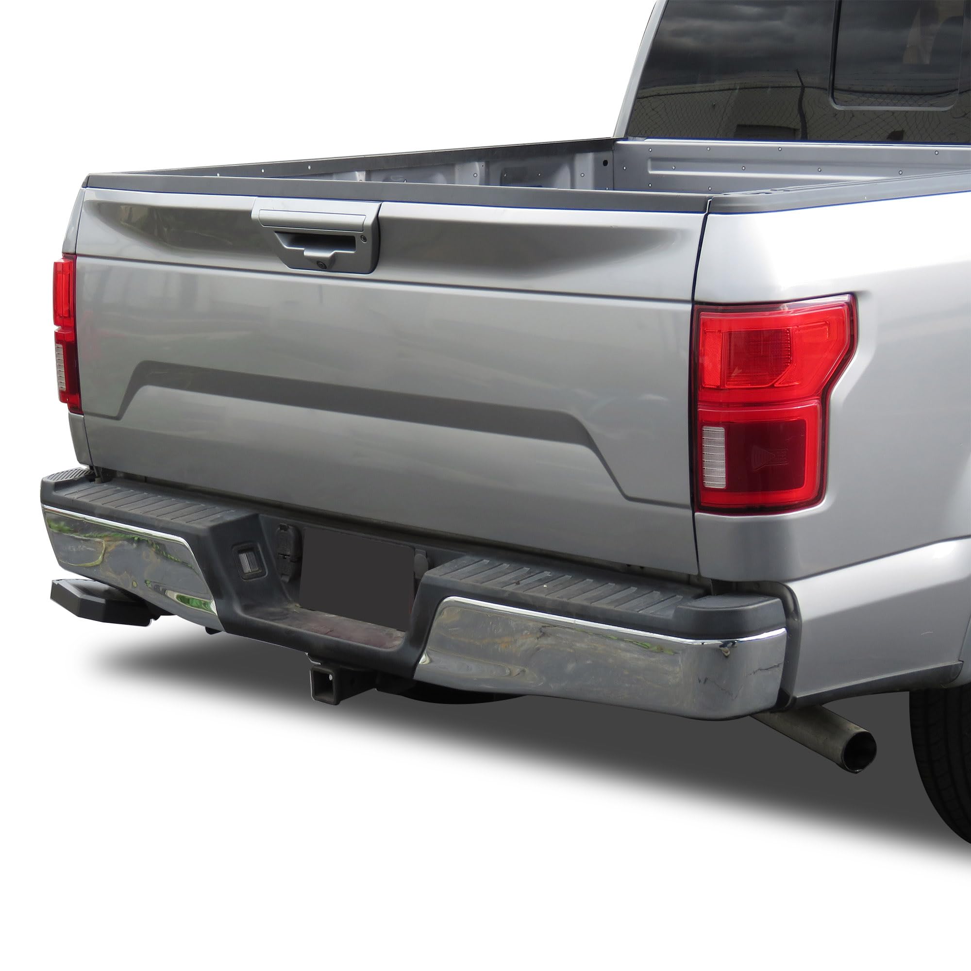 Retractable Black Horse Truck Bed Corner Step Black Compatible with 2015-2020 Ford F-150 -TBCFO15