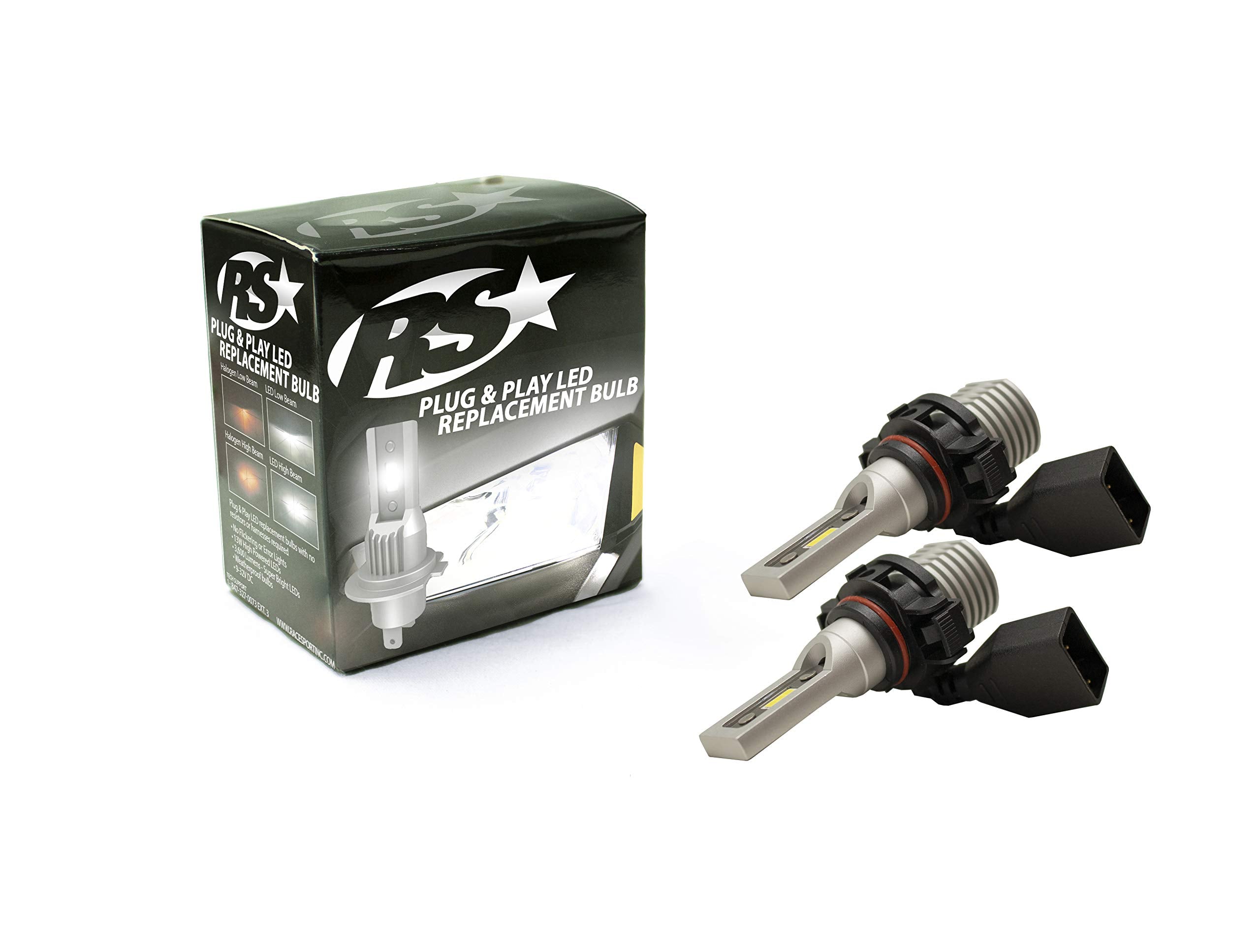 RACESPORT LT RSPNP5202 Race Sport Lighting 5202 PNP Series Plug N Play Super LUX LED Replacement Bulbs - 1,900 LUX Max output