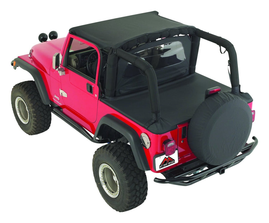Cover All Kit RT Off-Road Black Denim For 1987-91 Jeep Wrangler