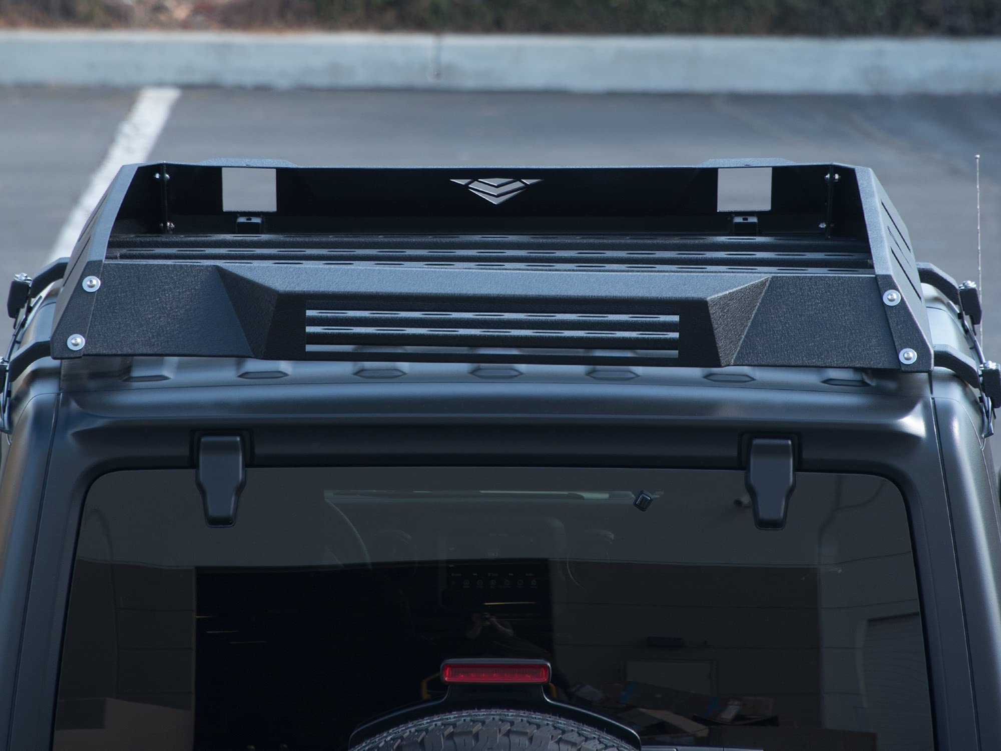 AR-M Series Armordillo Modular Roof Cargo Basket Tray|Compatible with 2018-2024 Jeep Wrangler 4 Door JL|7161924|Textured Black|Roof Rack Basket|Roof Tray