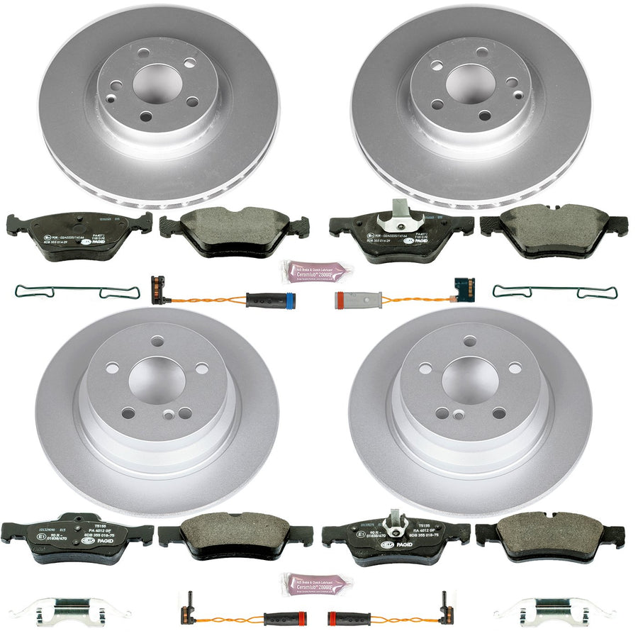 Euro-Stop Power Stop Brake Kit Front and Rear For Mercedes-Benz E320 2004-2005 [Model Specific]