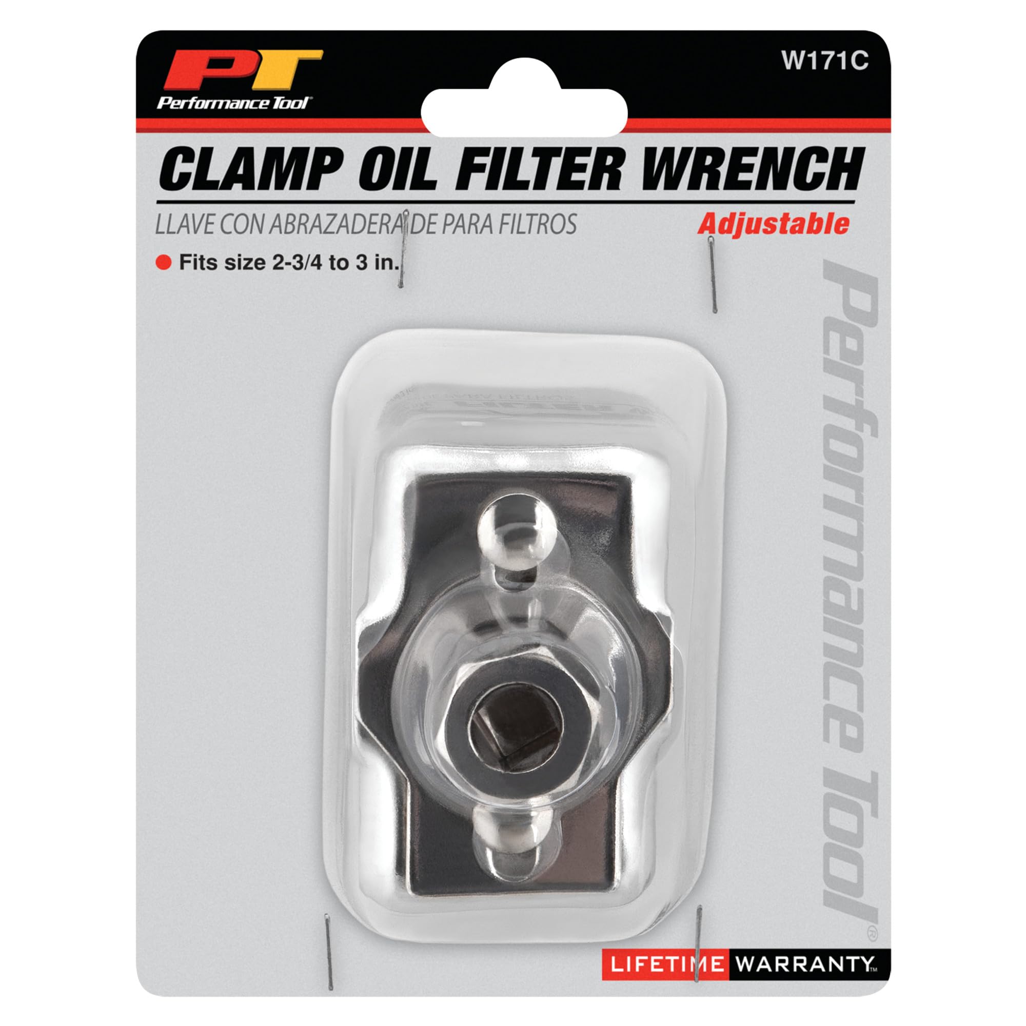 W171C Performance Tool 2-3/4-Inch to 3-Inch Adjustable Clamp Filter Wrench