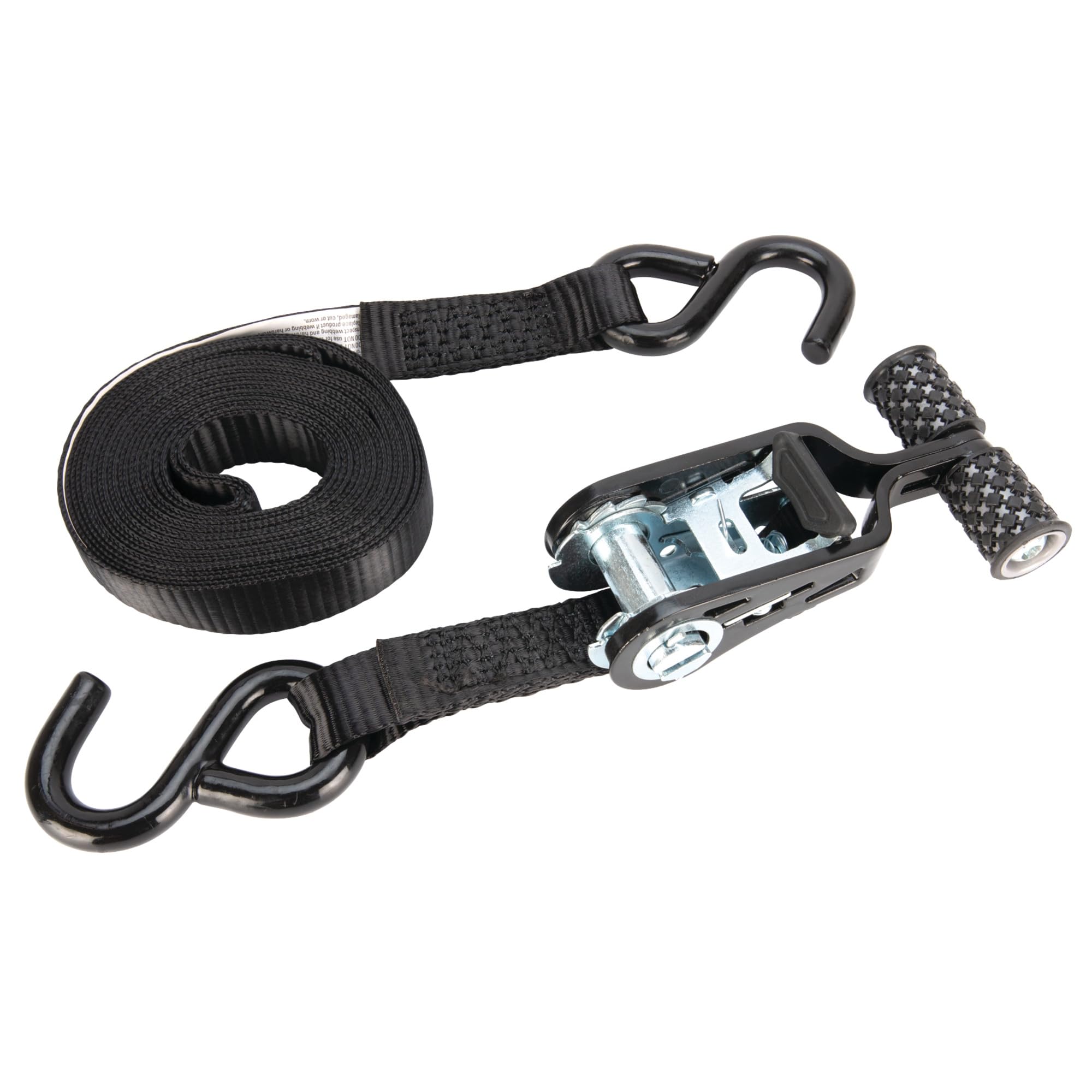 W1853 Performance Tool 1-Inch X 15' T-Handle Tie Down - Heavy Duty Ratchet Straps for Secure Cargo Transport and Hauling Needs