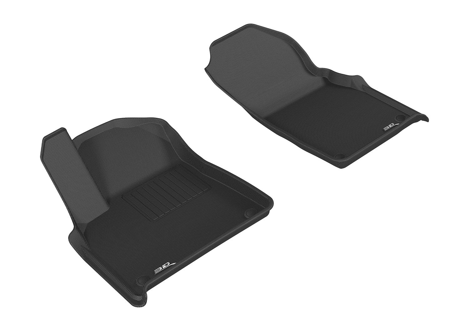 Custom Fit 3D MAXpider Kagu Floor Mat (Black) Compatible with Audi Q7 (4M) 2017-2026/SQ7 (4M) 2020-2026/Q8 2019-2026/SQ8/RS Q8 2020-2026 - First Row