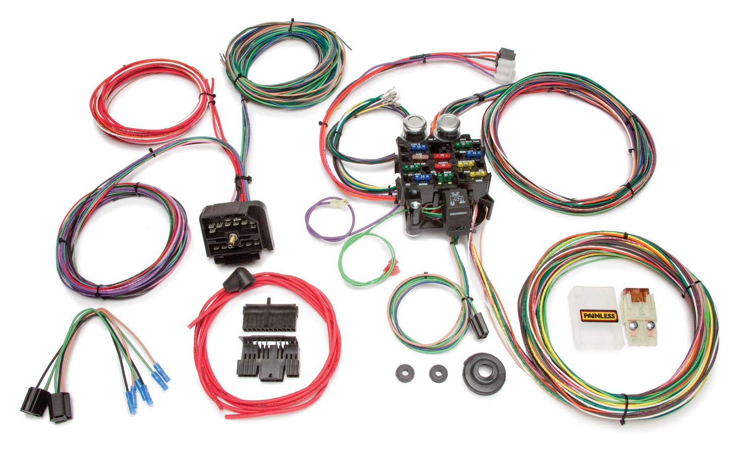 Classic Painless Performance 10106 Customizable Chassis Harness for 1976-1986 Jeep CJ - 22 Circuits
