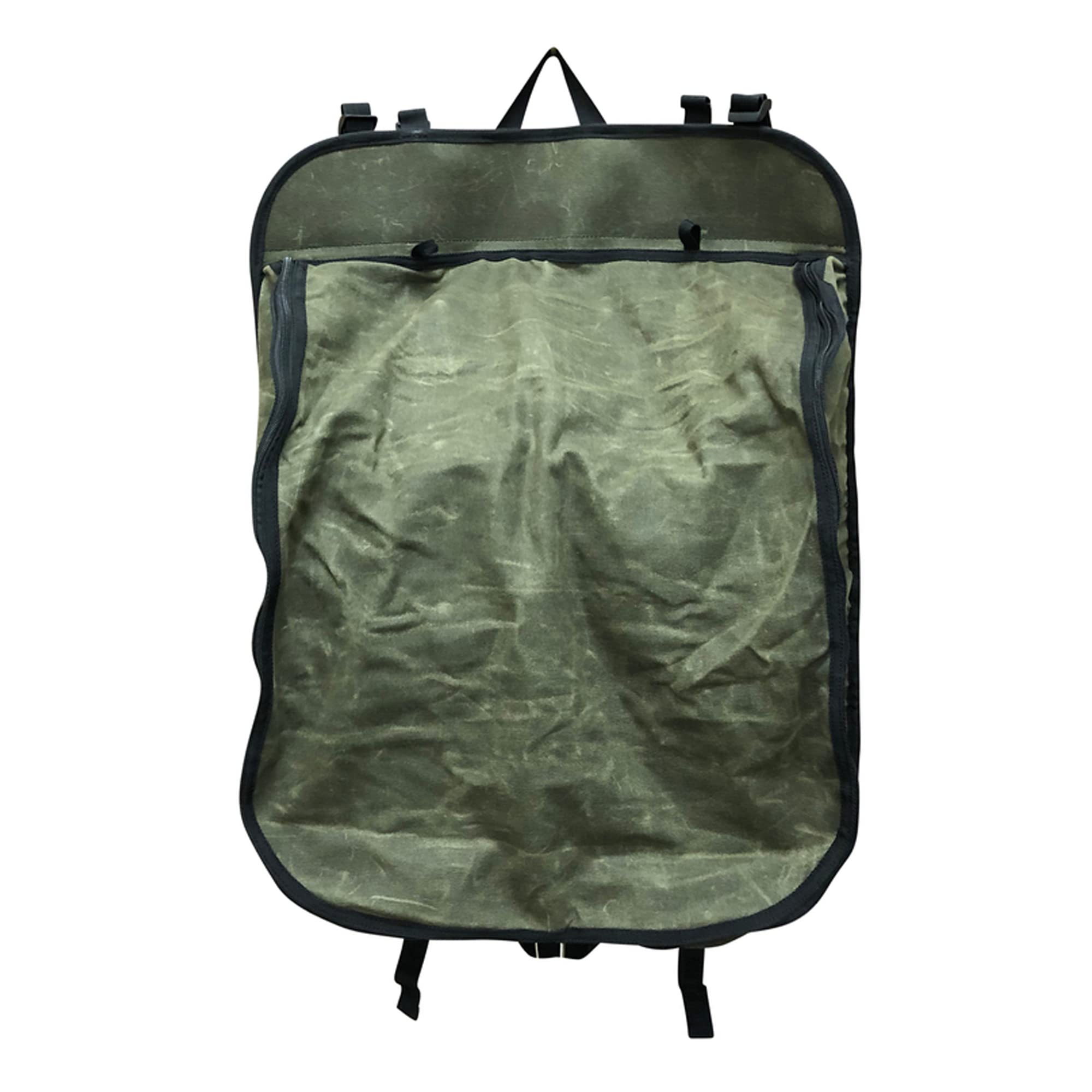 Camping Gear Storage Bag - Overland Vehicle Systems #16 Waxed Canvas - Infused with Paraffin Wax Waterproofing - 8 Storage Pockets for all your toiletries, clothes, shoes and camping gear.