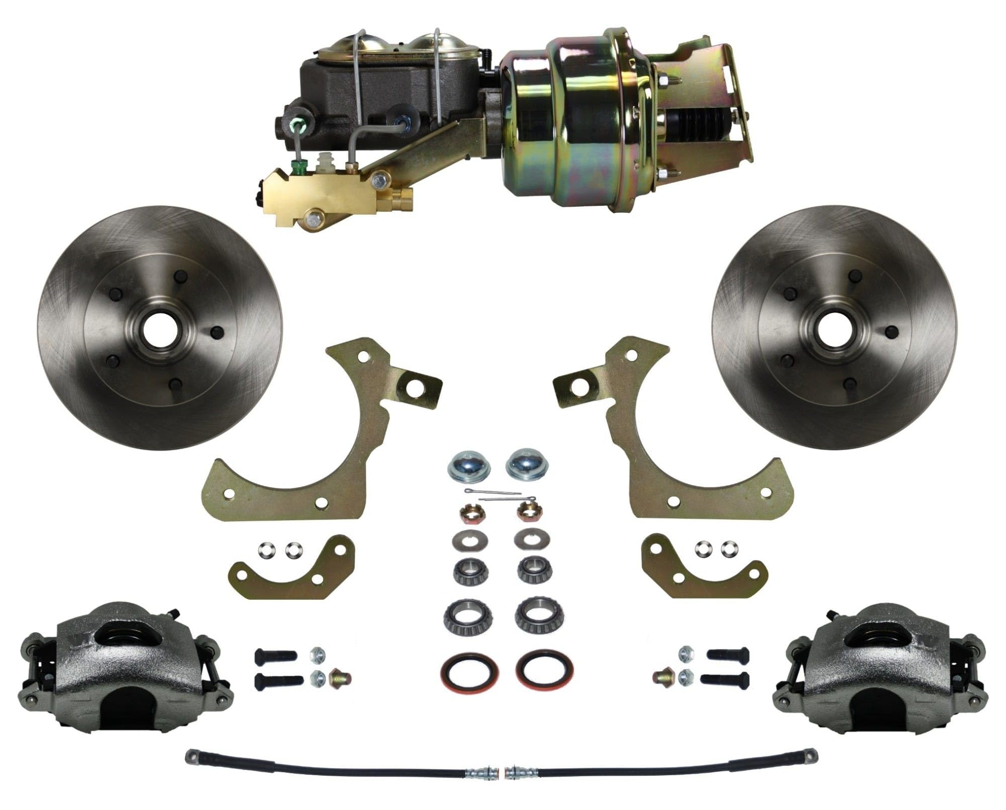 Power Brakes Leed Front Disc Brake Conversion Kit With Drum Valve Disc