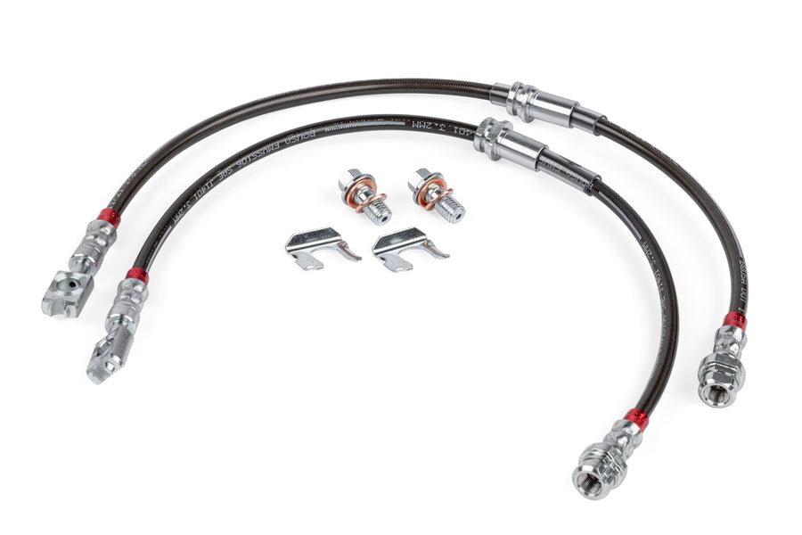 Braided Stainless Steel Brake Lines APR BRK00047 - Set of 2 - Front
