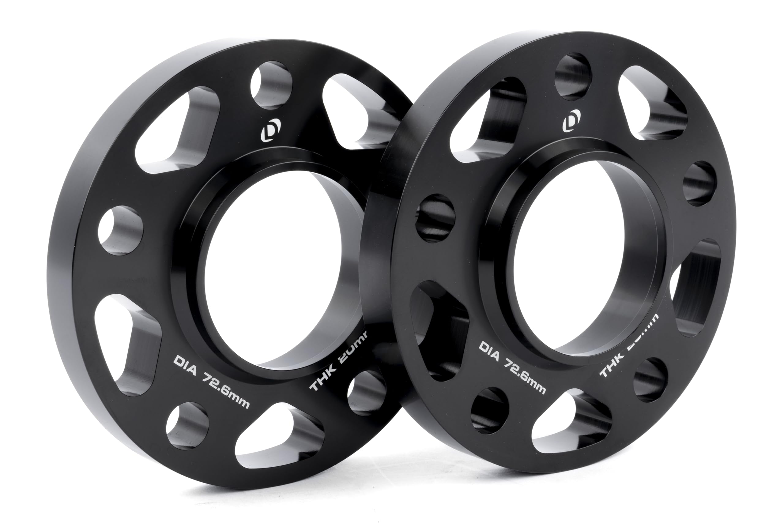 Dinan Wheel Spacers D210-2043 5x120 Bolt Circle - 72.6mm Center Bore - 20mm Thick - Pair