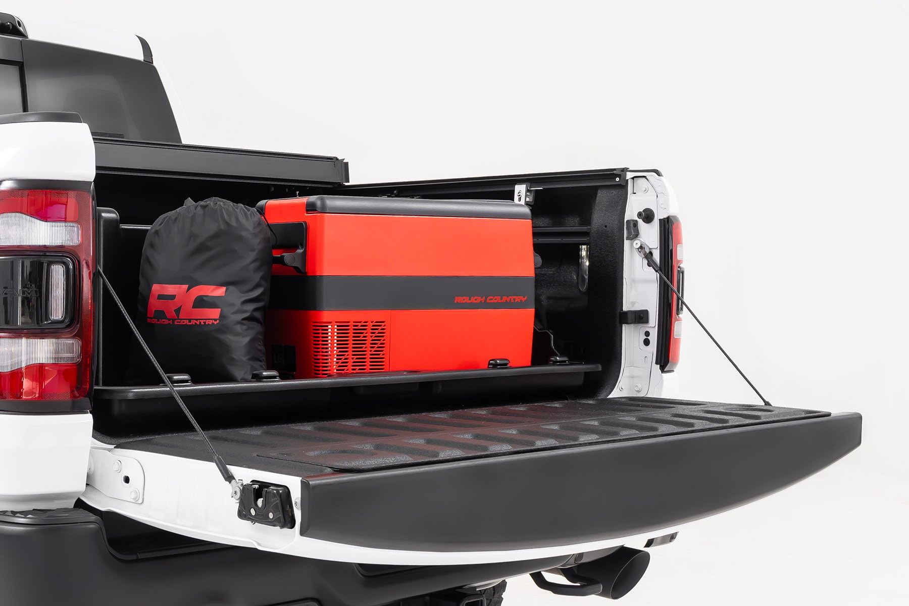 56" Rough Country Slide-Out Truck Bed Cargo Box - Heavy-Duty, Weather-Resistant Truck Organizer for Full-Size Beds, Easy Tailgate Access
