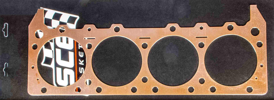 Cylinder Head Gasket, SCE Pro Copper, 4.520 in Bore, 0.050 in Compression Thickness, Copper, Mopar B/RB-Series, Each