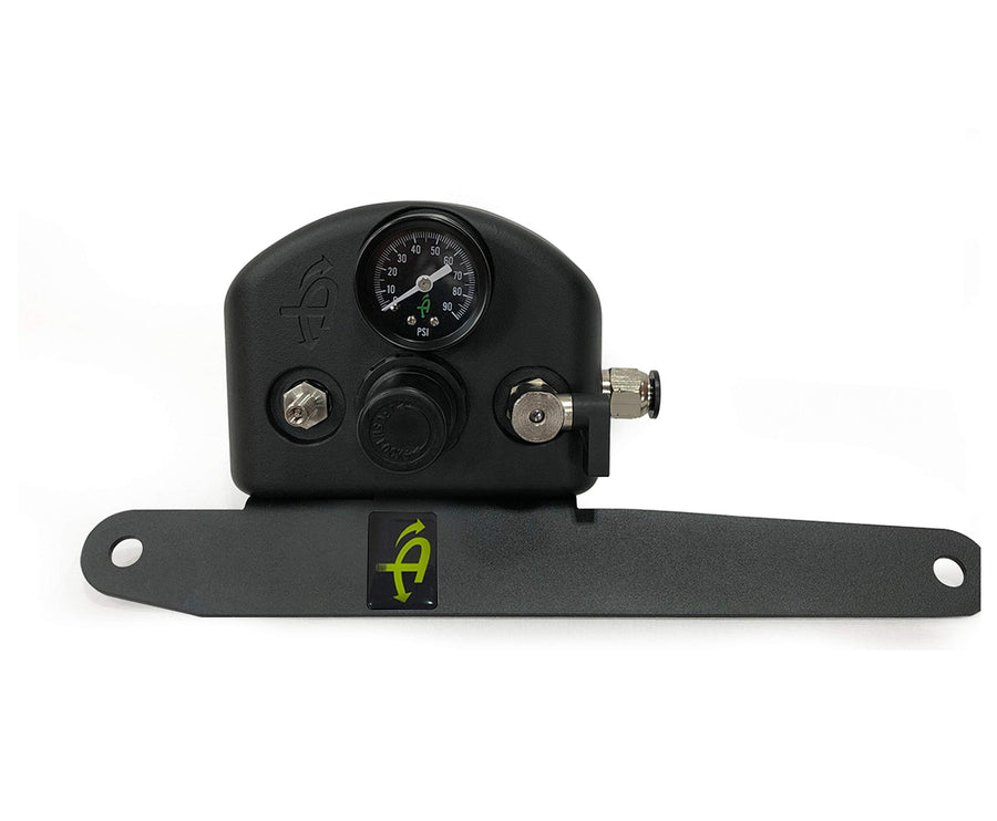 4 Tire Inflation System - Up Down Air - Engine Mount With Box, Fittings, Hoses & Storage Bag - Black