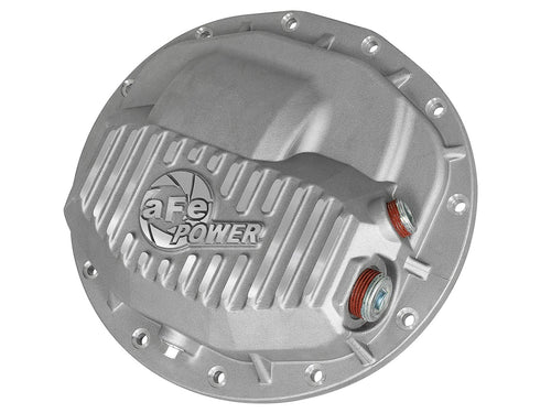 aFe POWER Front Differential Cover Street Series Raw w/Machined Fins - #46-70400 - Dodge Trucks 2500/3500 13-23 (AAM 9.25-12)