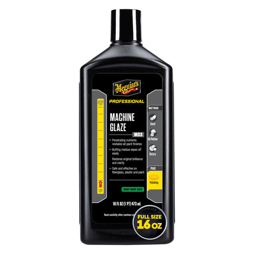 Meguiar's Professional Machine Glaze M0316 - Premium High Gloss Polish to Remove Light Swirls and Add Shine and Gloss - Machine Polish That Enhances and Restores Clarity and Shine, 6 Pack