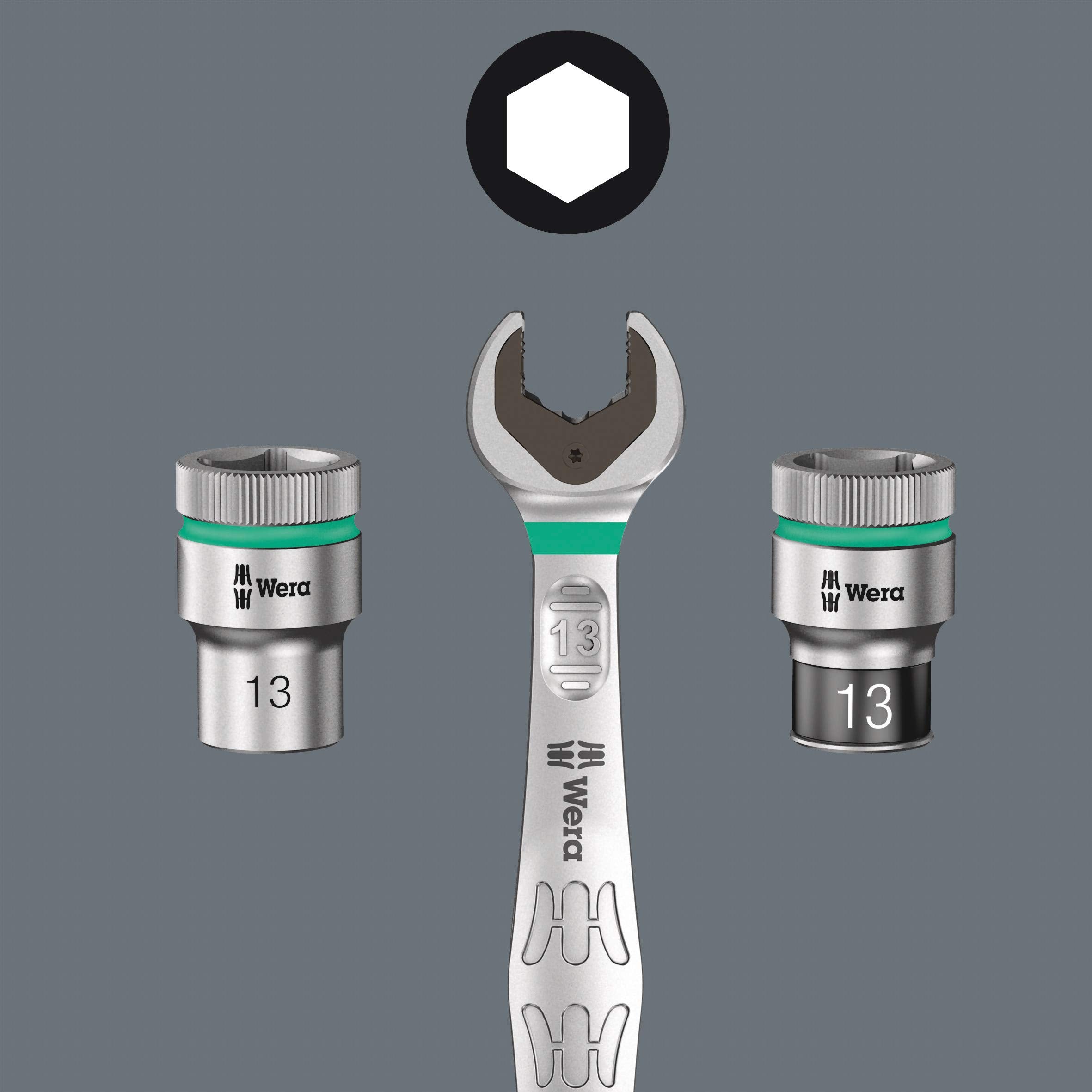 Wera 8100 SA 6 05004016001 Metric Speed Ratchet Set, 28 Piece, 1/4" Drive