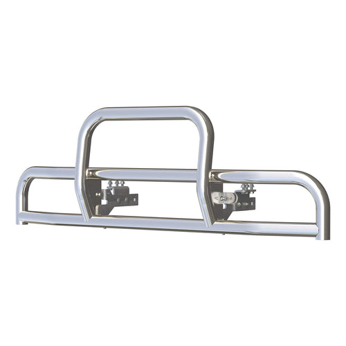 Tuff Guard II Retrac 336220 Polished Stainless Steel Semi Truck Bumper Guard, Select Freightliner B2, Business Class M2, 106, 112