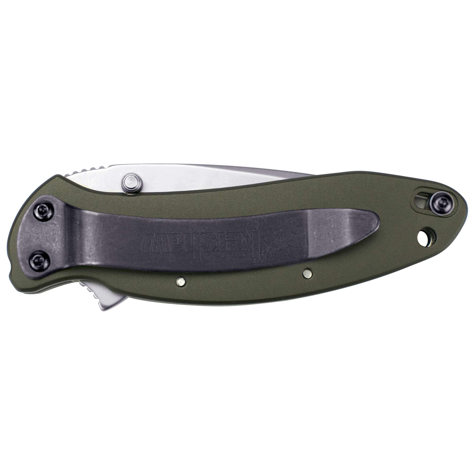 Kershaw 1620OLX Knives Scallion-Aluminum Olive Drab Clam