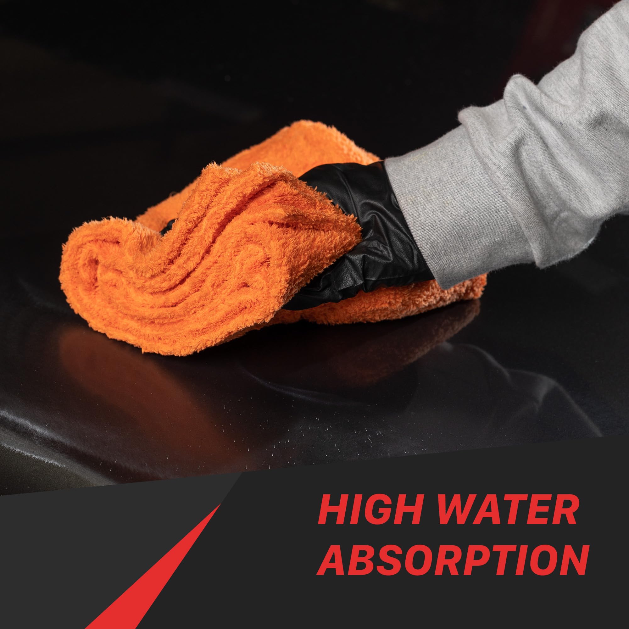 Microfiber 16" x 16" Maxshine 3-Pack Grey Towels – 600GSM Edgeless Design – Ultra-Soft, High-Absorbency Towels for Car Detailing, Polishing & Scratch-Free Cleaning