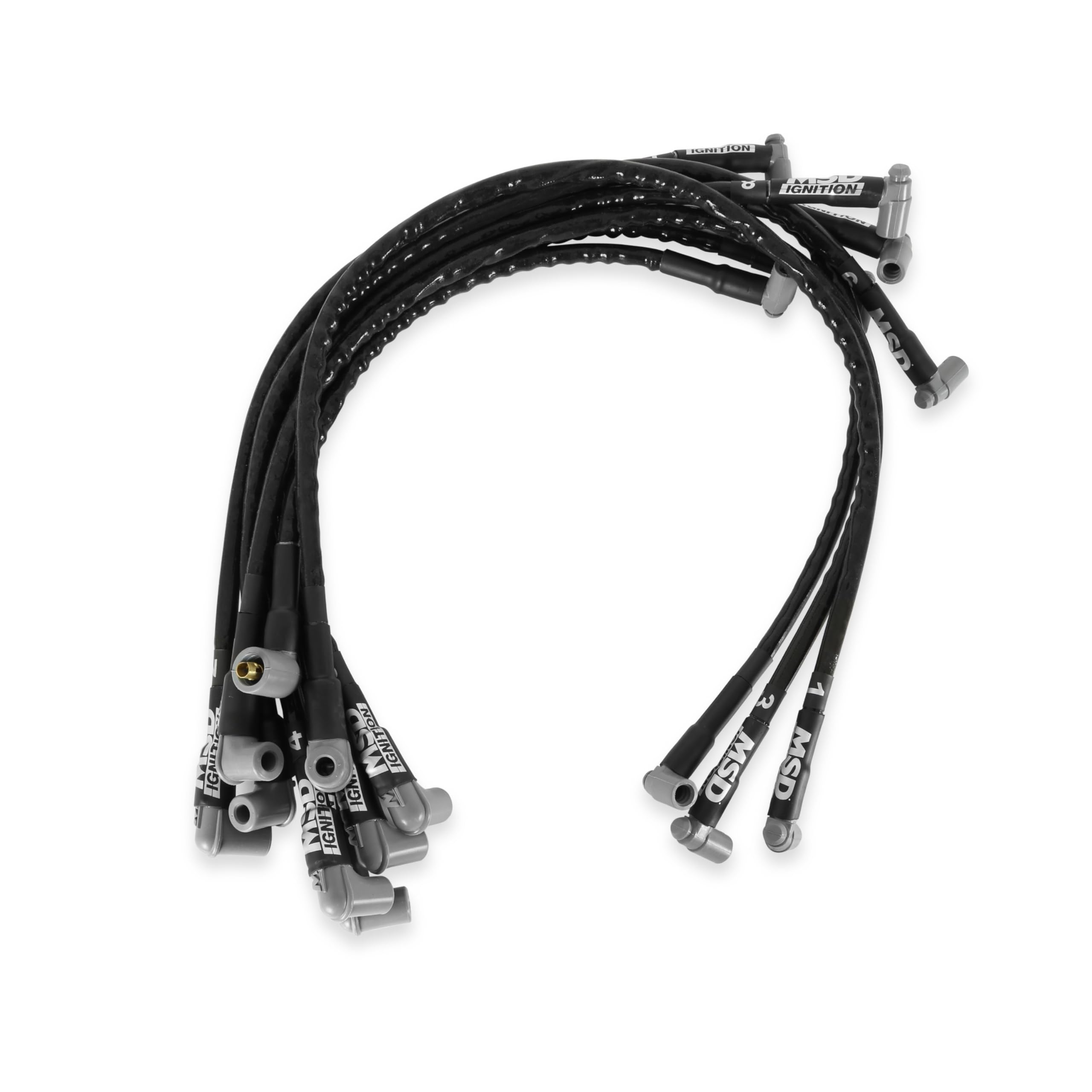 Super Conductor MSD 31351 Spark Plug Wire Set for SBC Over Valve Cover, HEI