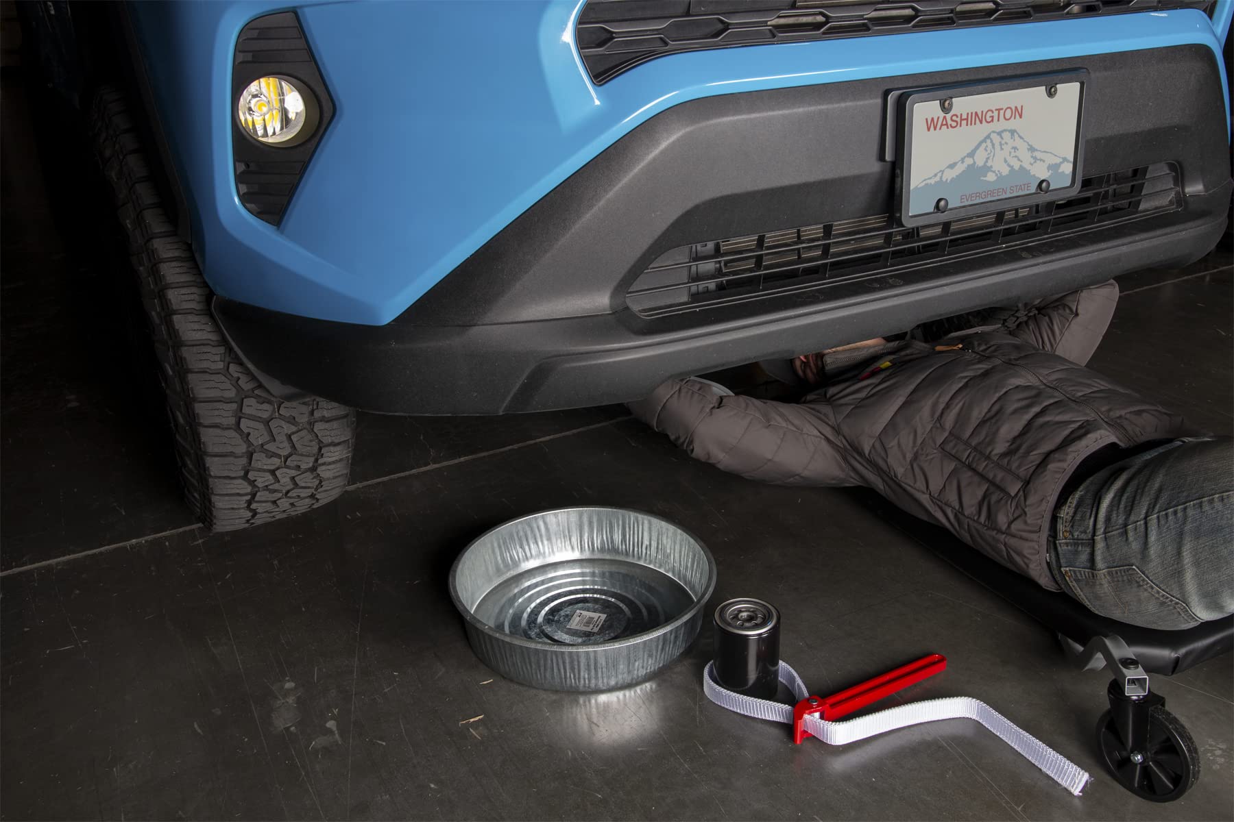 3.5 Gallon Performance Tool W54280 Galvanized Silver Drain Pan