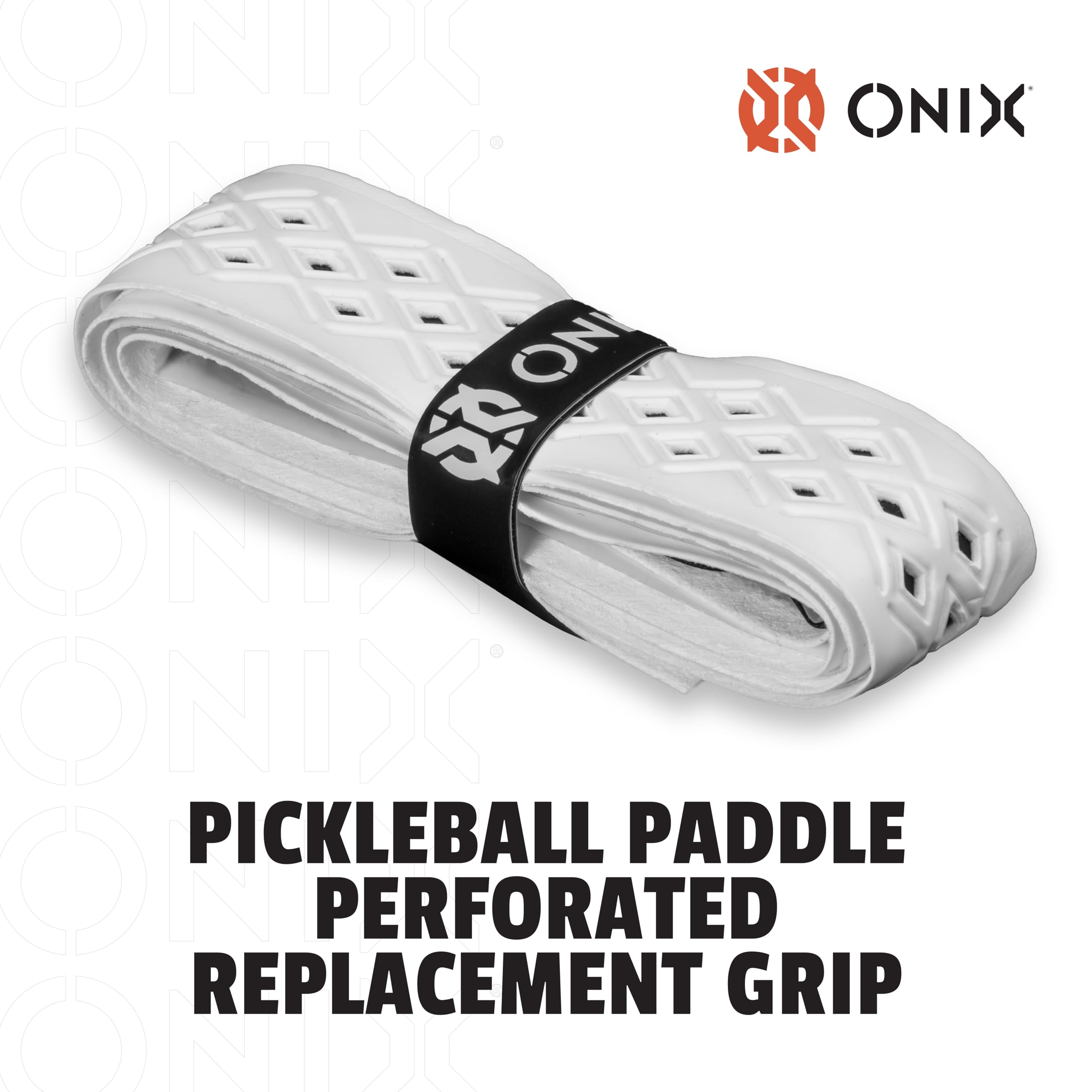 ONIX Perforated Pickleball Pro Team Replacement Grip — Black/Orange