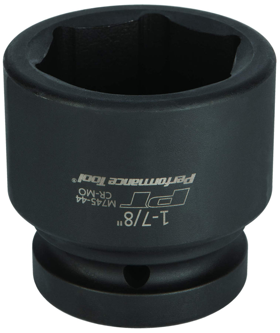 M745-44 Performance Tool 1 In Drive 1-7/8 in Impact Socket for Heavy-Duty Automotive Repair and Maintenance