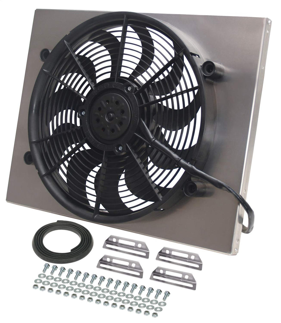 Black Derale 16822 High Output Single Radiator Fan