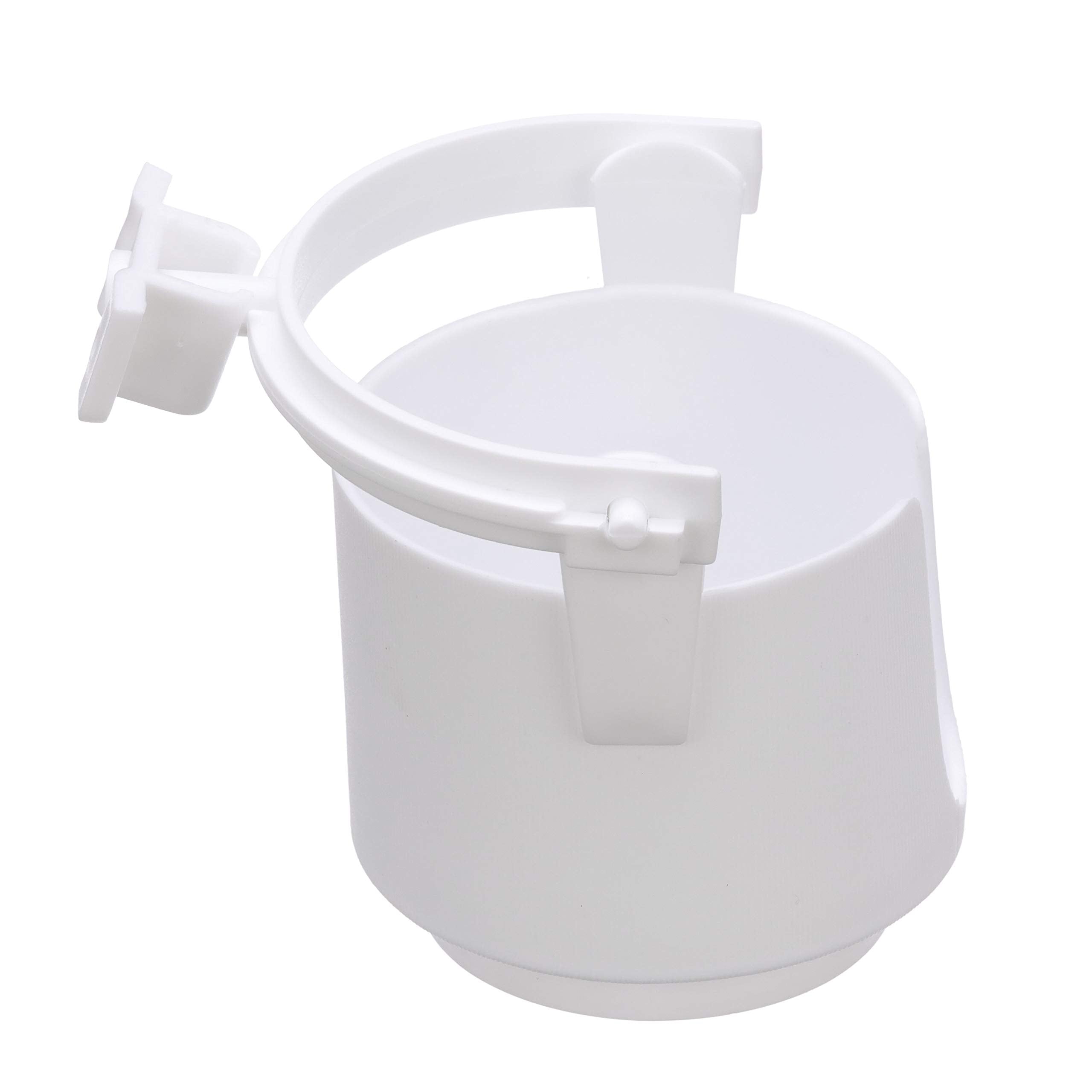 Gimballed Drink Holder Attwood 11631-4 Molded Plastic, Slot for Coffee Mug Handle, Self-Draining, 4 Inches H x 4 3/8 Inches W