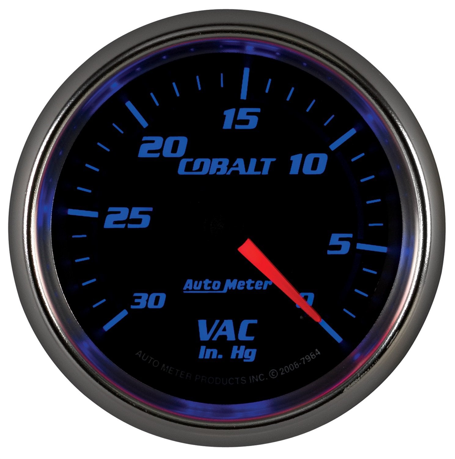Cobalt Auto Meter 7984 Mechanical Vacuum Gauge
