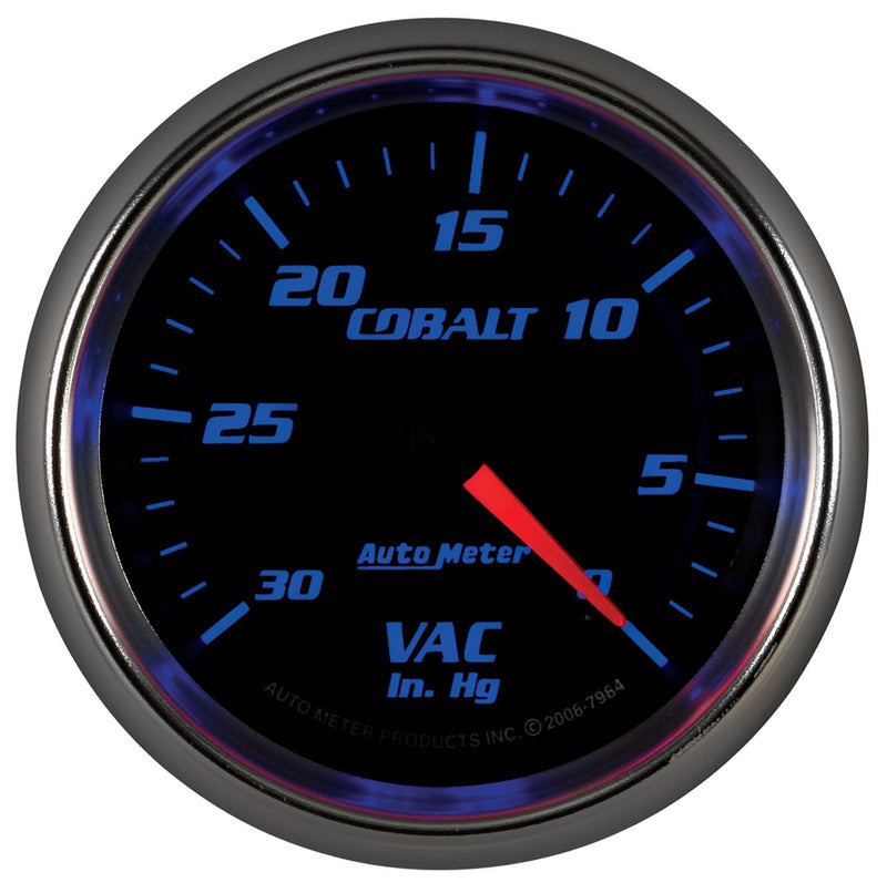 Cobalt Auto Meter 7984 Mechanical Vacuum Gauge