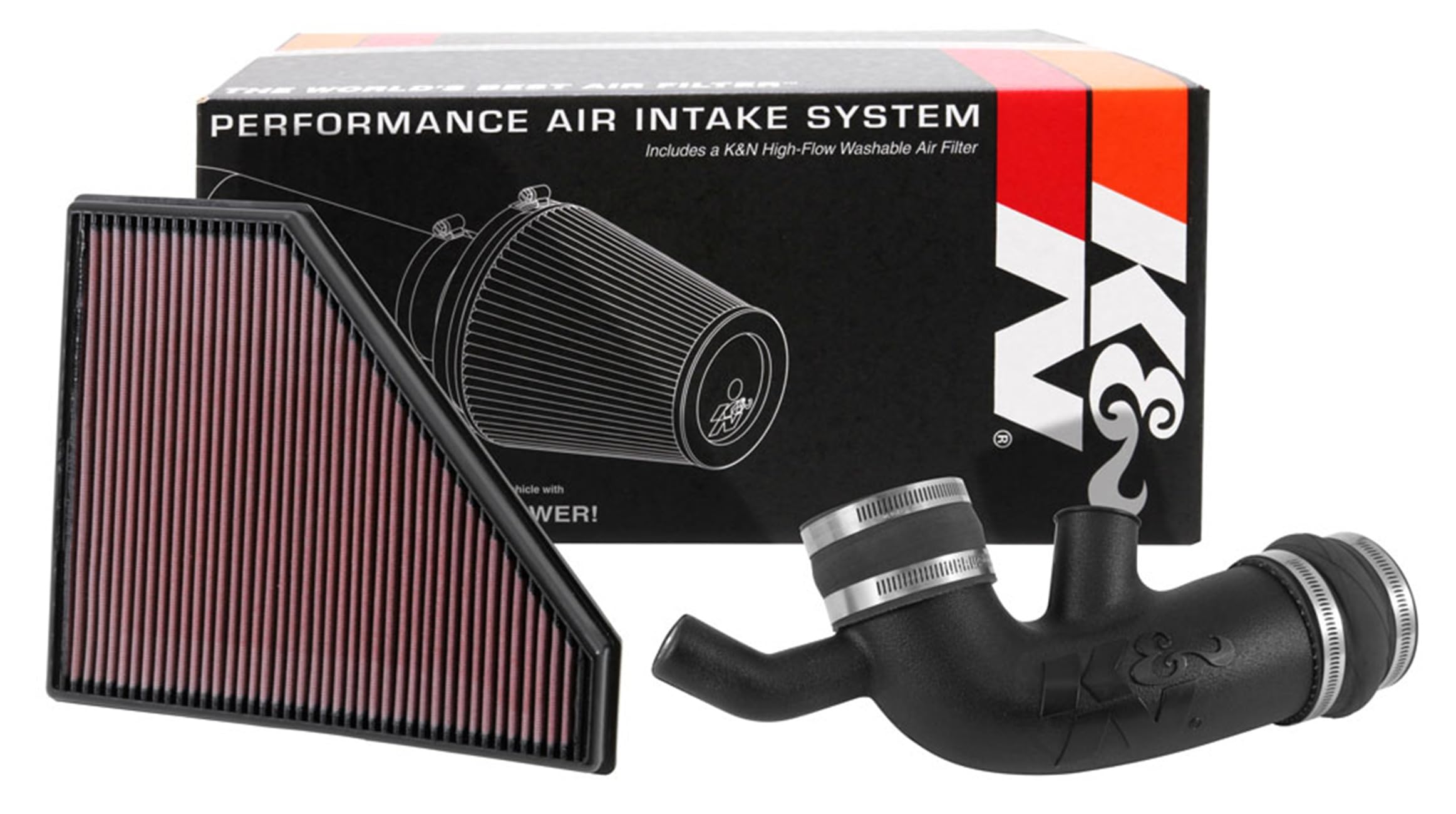 K&N Cold Air Intake Kit: Increase Horsepower up to 9HP/11.9TQ, High Performance: 50-State Legal: Compatible with 2016-2019 CADILLAC CTS; 2019 CADILLAC CTS V-Sport; 2016-2020 CHEVROLET Camaro, 57-3094