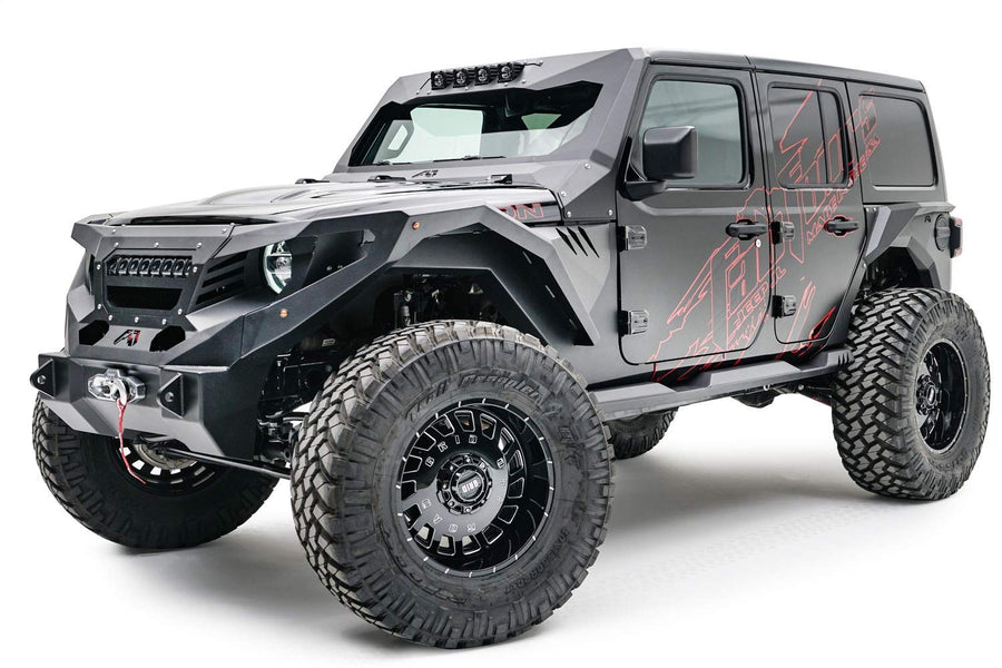Wrangler Jl Fab Fours 18-C Fully Assembled or Wrap Around Front Fender System