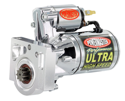 Chrome Powermaster 19451 Alternator (Ultra HS Pont & Olds V8 1965-81 exc.301 with billet Black 2.2kw)