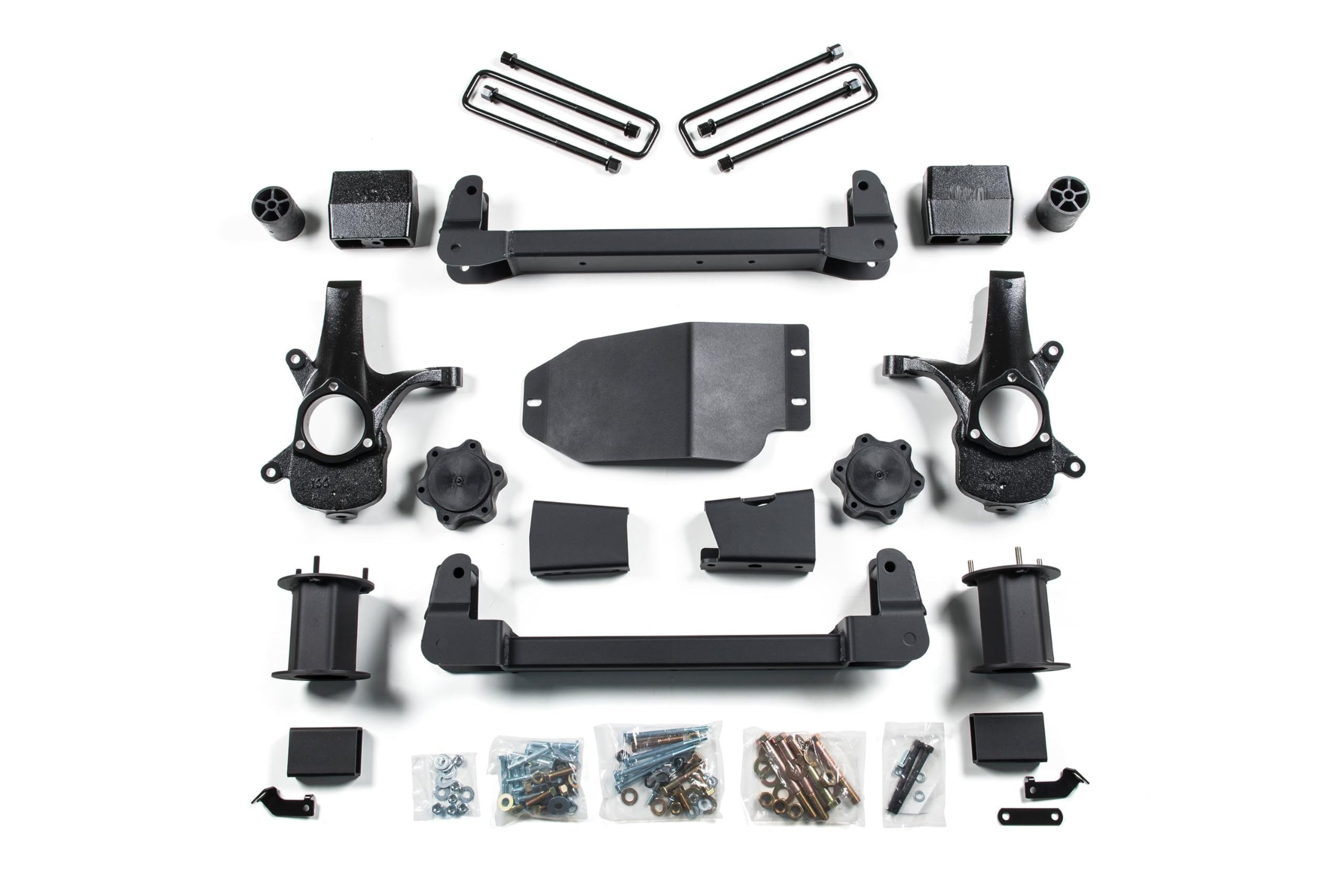 6.5 inch Zone Offroad ZONC40 Full Suspension Lift Kit (Front & Rear) | No Shocks | Compatible with Chevrolet Silverado/GMC Sierra 1500 4WD 2007-2013
