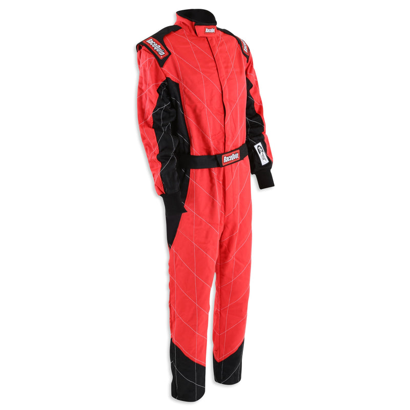 Chevron-5 RaceQuip Driving Suit SFI 3.2A/5 Double Layer Red Medium Tall
