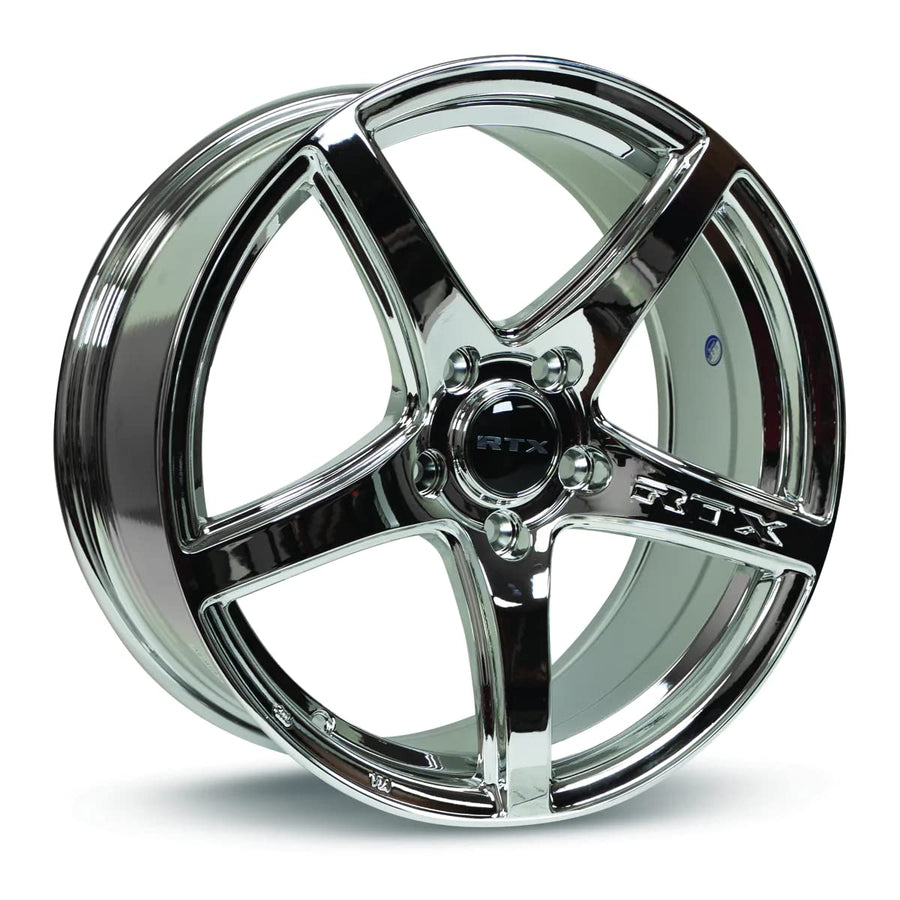 ILLUSION RTX Custom Wheel - 18x8, 42 Offset, 5x114.3 Bolt Pattern, 73.1mm Hub - Chrome PVD Rim