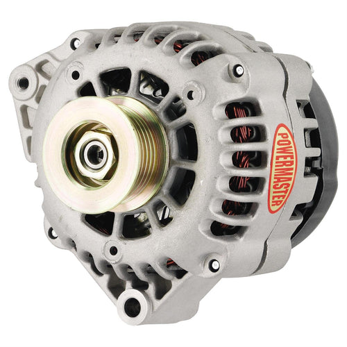 Alternator Powermaster 482081 (GM CS130D Natural 165A 6 grv Pulley Offset Left Mtg 1-Wire or OE Hookup), 1 Pack