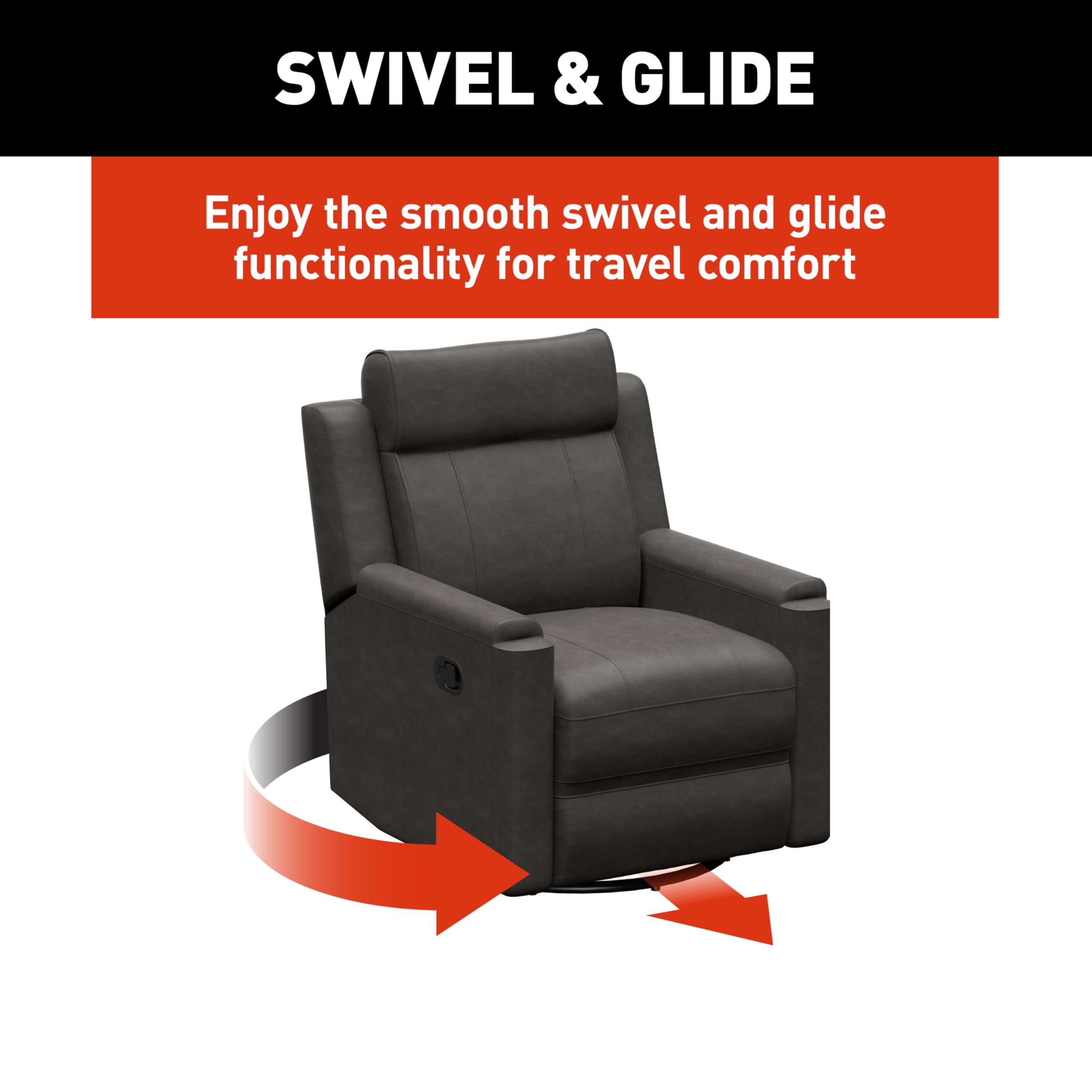 McCoy THOMAS PAYNE Signature RV Swivel Glide Recliner with Easy Manual Recline, Swivel, Glide Functionalities, High-Density Foam - 2024044210