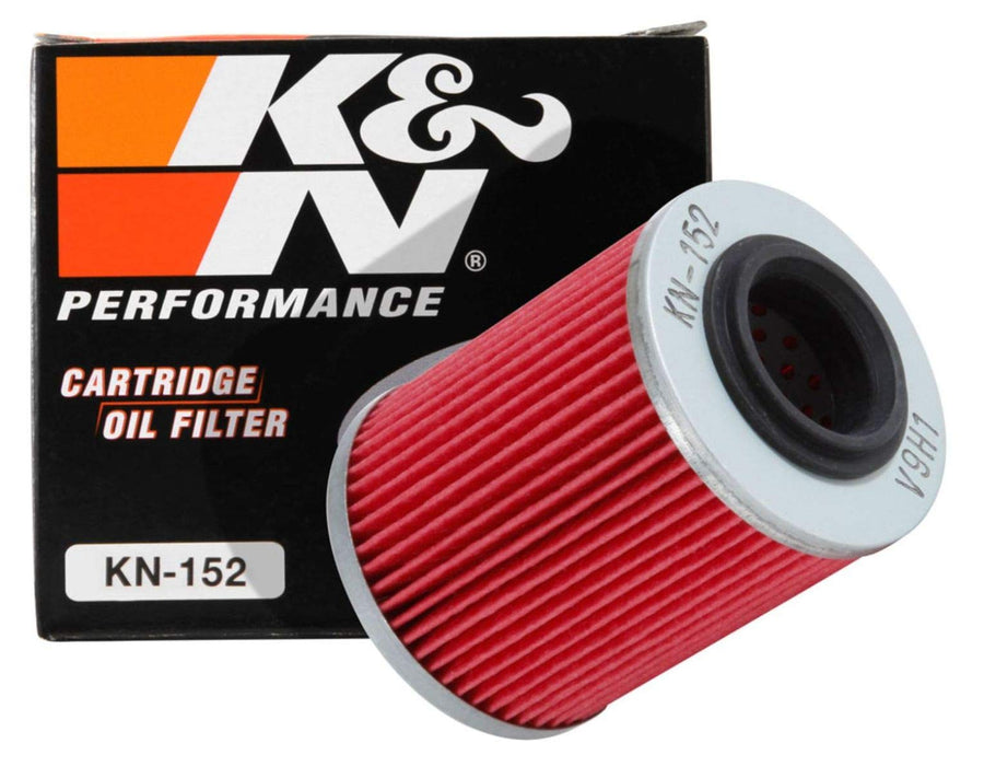 K&N Oil Filter Motorcycle: High Performance, Premium, Designed to be used with Synthetic or Conventional Oils: Fits Select Can-Am Vehicles, KN-152