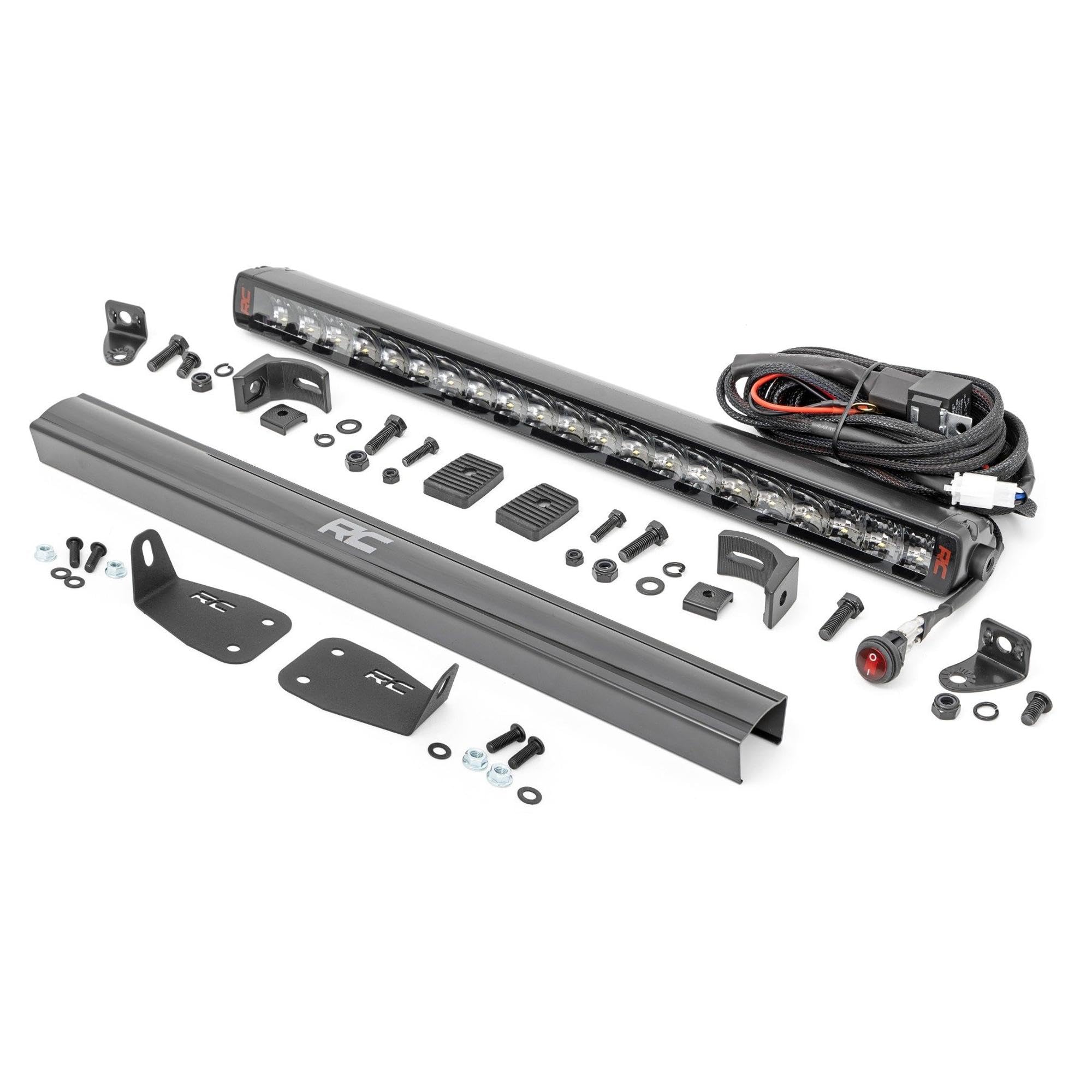 20" Rough Country LED Light Bar Kit for Ford Bronco Sport (2021–2024) - Bumper Mount, 105W Spectrum Series, 9,450 Lumens, Combo Spot & Flood Beam