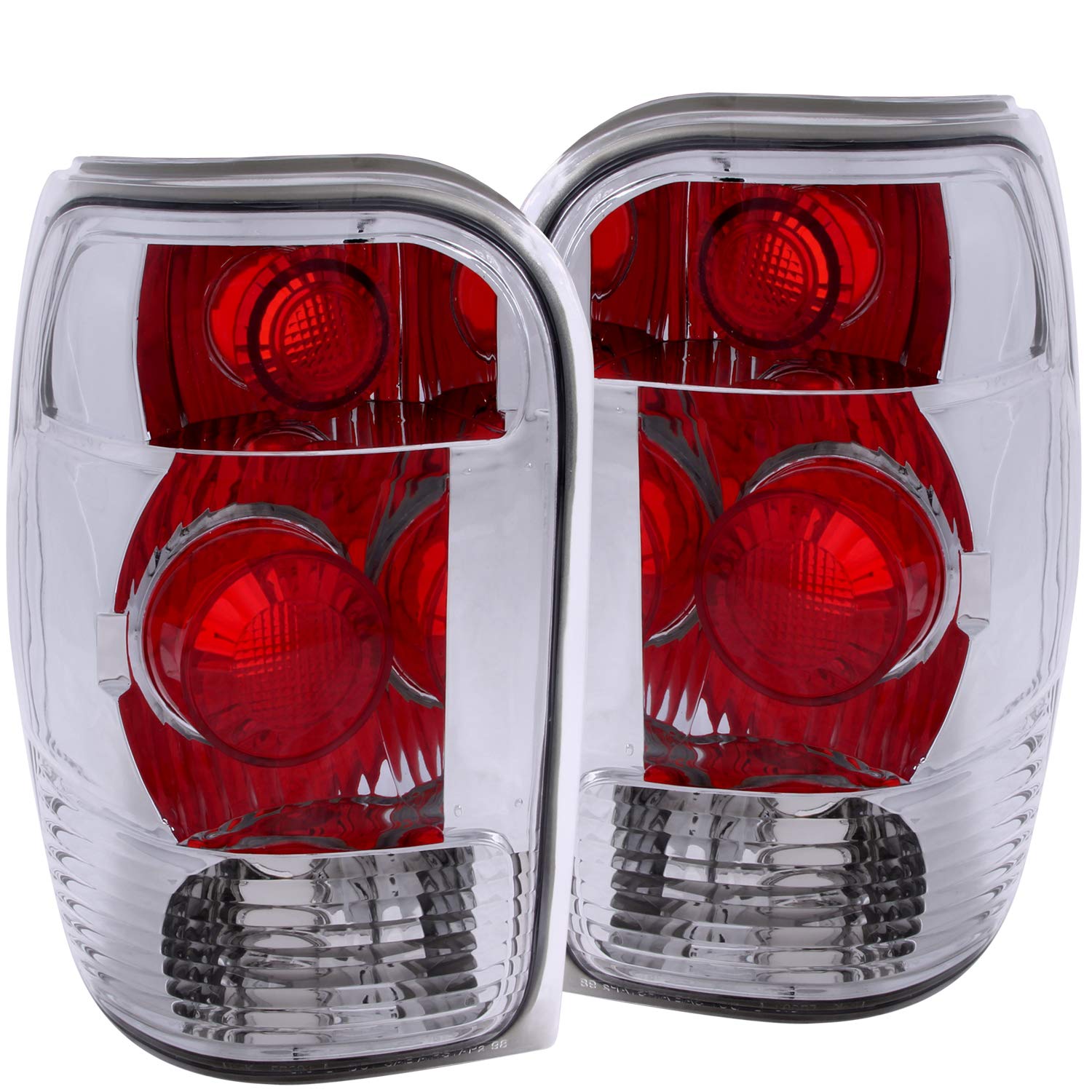 Ford Explorer Anzo USA 211082 Chrome Tail Light Assembly - (Sold in Pairs)