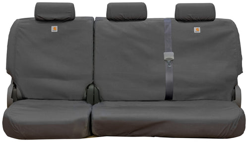 Covercraft Custom Seat Covers Carhartt SeatSaver | Fits 2011-2024 Ram 1500 (19-24 Classic) & 2011-2024 Ram 2500/3500 Crew/Quad Cab | 2nd Row 40/60 Bench Seat, Duck Weave Gravel